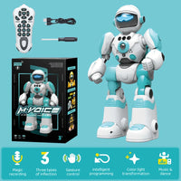 HKM-068627 Intelligent Dance Gesture Robot with Voice Command and Light Control