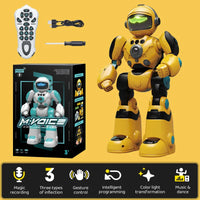 HKM-068627 Intelligent Dance Gesture Robot with Voice Command and Light Control