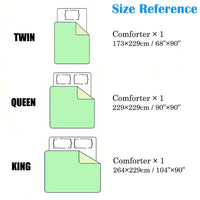 HKM-068627 Reversible Green Suede Camouflage Comforter Set with Ultra Soft Faux Rabbit Hair