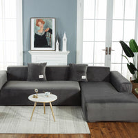 HKM-068691 Plush Polyester Multifunctional All-Inclusive Sofa Cover for Modular Sofas