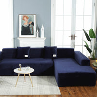 HKM-068691 Plush Polyester Multifunctional All-Inclusive Sofa Cover for Modular Sofas