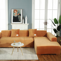 HKM-068691 Plush Polyester Multifunctional All-Inclusive Sofa Cover for Modular Sofas