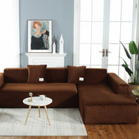 HKM-068691 Plush Polyester Multifunctional All-Inclusive Sofa Cover for Modular Sofas
