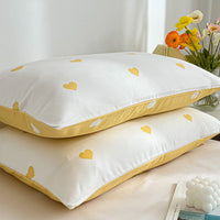 HKM-068755 Washed Cotton Brushed Pillowcases in White - Set of Two, 48x74CM