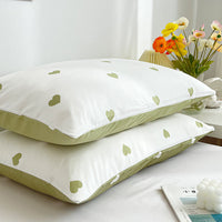 HKM-068755 Washed Cotton Brushed Pillowcases in White - Set of Two, 48x74CM