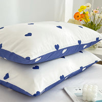HKM-068755 Washed Cotton Brushed Pillowcases in White - Set of Two, 48x74CM