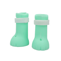 HKM-068947 Silicone Cat Foot Covers - Box of 4 Green Protective Paw Covers
