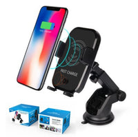 HKM-069011 Fast Wireless Car Charger with Infrared Sensor for Qi-Compatible Phones