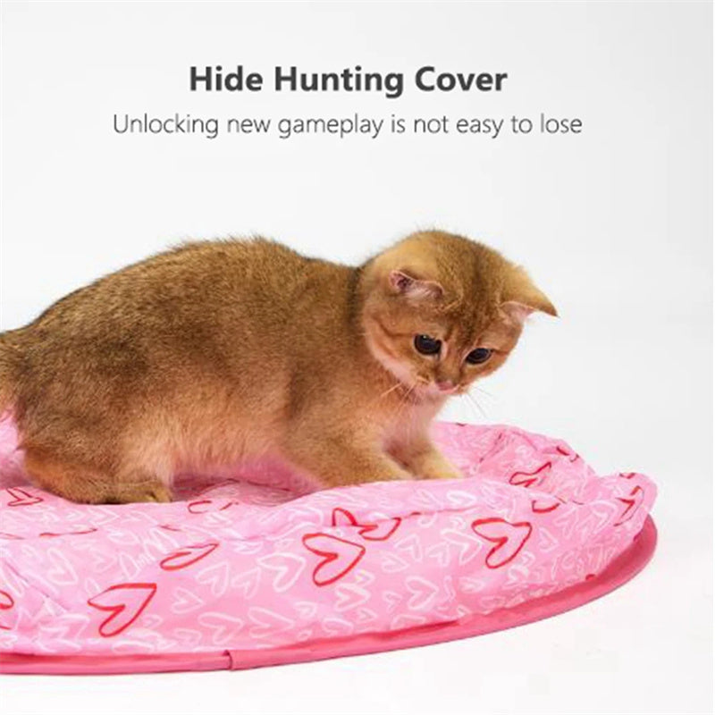 HKM-069139 Interactive Electric Motion Cat Toy with Cover - Bouncing Rolling Ball for Indoor Use