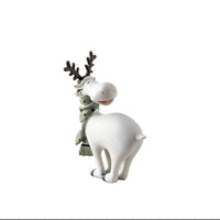 HKM-069395 Elk Resin Bookcase Decoration for Living Room, Bedroom, or Study