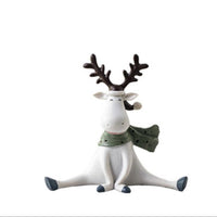 HKM-069395 Elk Resin Bookcase Decoration for Living Room, Bedroom, or Study