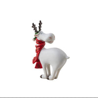 HKM-069395 Elk Resin Bookcase Decoration for Living Room, Bedroom, or Study