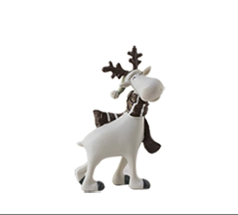 HKM-069395 Elk Resin Bookcase Decoration for Living Room, Bedroom, or Study