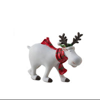 HKM-069395 Elk Resin Bookcase Decoration for Living Room, Bedroom, or Study
