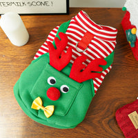 HKM-069459 Festive Elk Design Pet Clothing for Dogs and Cats, Multiple Sizes Available