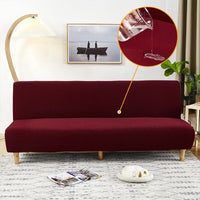 HKM-069587 Waterproof Armless Sofa Cover in Various Colors - Modern Dust Protection for Sofas 160-210cm