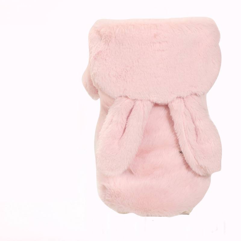 HKM-069651 Polka Dot Cotton Padded Dog Coat for Autumn and Winter - Four-Legged Design