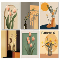 HKM-069715 Frameless Digital Oil Painting on Linen – Hand-Drawn Artwork Set