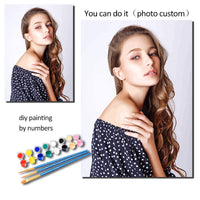 HKM-069715 Frameless Digital Oil Painting on Linen – Hand-Drawn Artwork Set