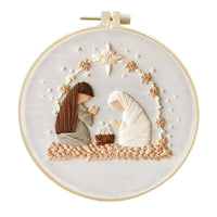 HKM-069779 Embroidery DIY Religious Retro Character Fabric Cotton and Linen Material Set