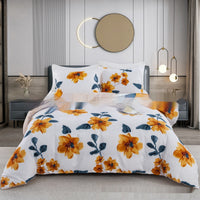 HKM-069779 Modern Three-Piece Skin-Friendly Bedding Set with Pillowcases - Multiple Sizes Available