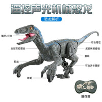HKM-069779 Remote Control Velociraptor Dinosaur Toy with Sound and Light, 2.4G Wireless, Multi-Function, Indoor-Outdoor Play