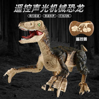 HKM-069779 Remote Control Velociraptor Dinosaur Toy with Sound and Light, 2.4G Wireless, Multi-Function, Indoor-Outdoor Play