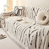 HKM-069843 One-piece Plush Sofa Cover in Various Colors and Sizes
