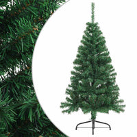 HKM-069907 Artificial Half Christmas Tree 150 cm with PVC Material and Steel Stand