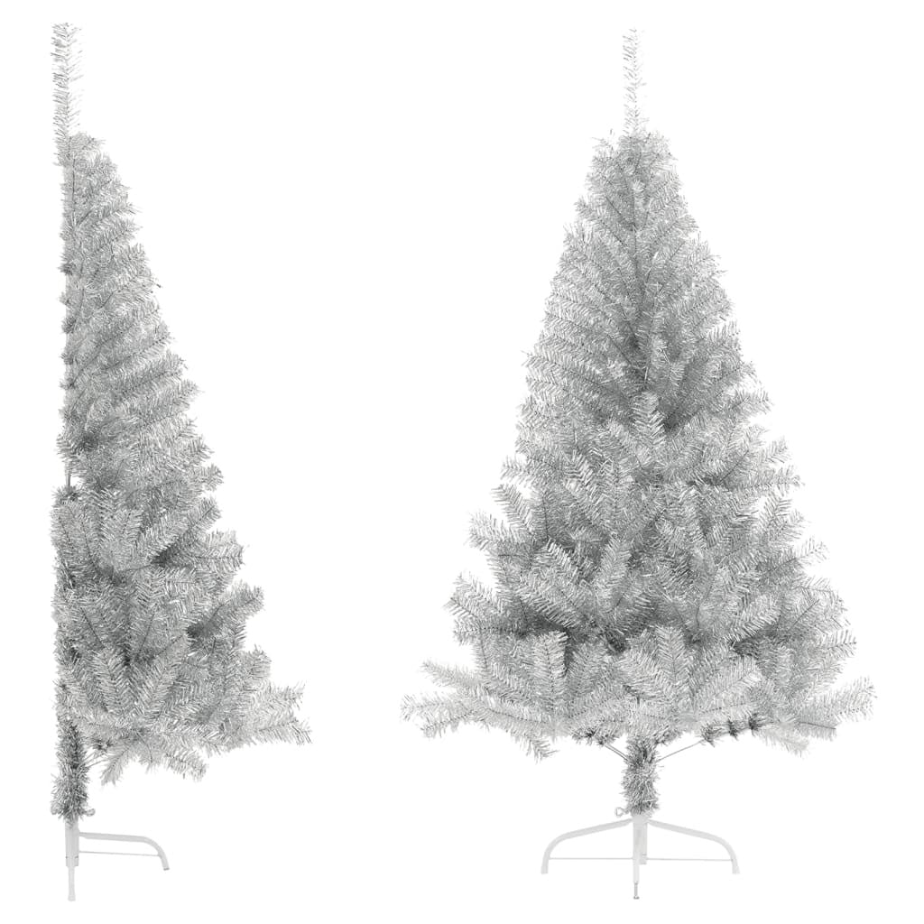 HKM-069907 Artificial Half Christmas Tree 150 cm with PVC Material and Steel Stand