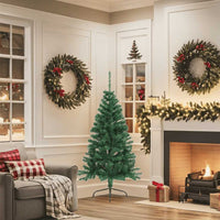 HKM-069907 Artificial Half Christmas Tree 150 cm with PVC Material and Steel Stand