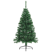 HKM-069907 Artificial Half Christmas Tree 150 cm with PVC Material and Steel Stand