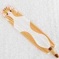 HKM-070035 Cute Cartoon Cat Plush Pillow - Soft Long Cat Stuffed Toy for Kids, Home Decoration - Available in Various Sizes