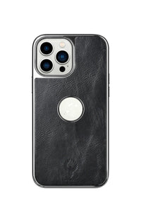 HKM-070035 PU Leather Plated Shockproof Case for iPhone 13 Pro and iPhone 13