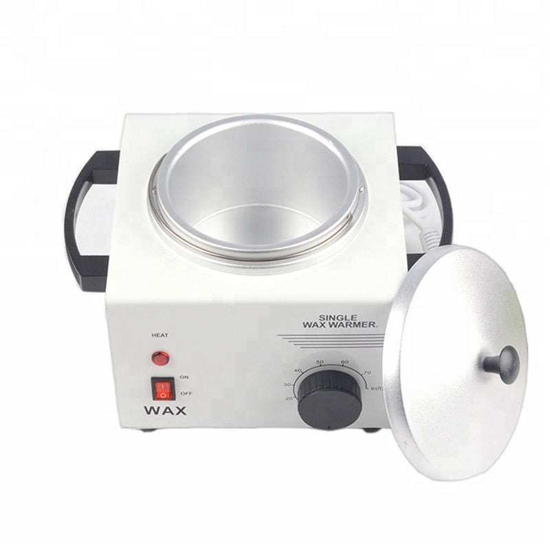 HKM-070291 Single Furnace Wax Machine - 500ML Capacity, Adjustable Temperature 60-80°C, Non-Slip Rubber Feet, Removable Wax Pot, Ideal for Whole Body Hair Removal