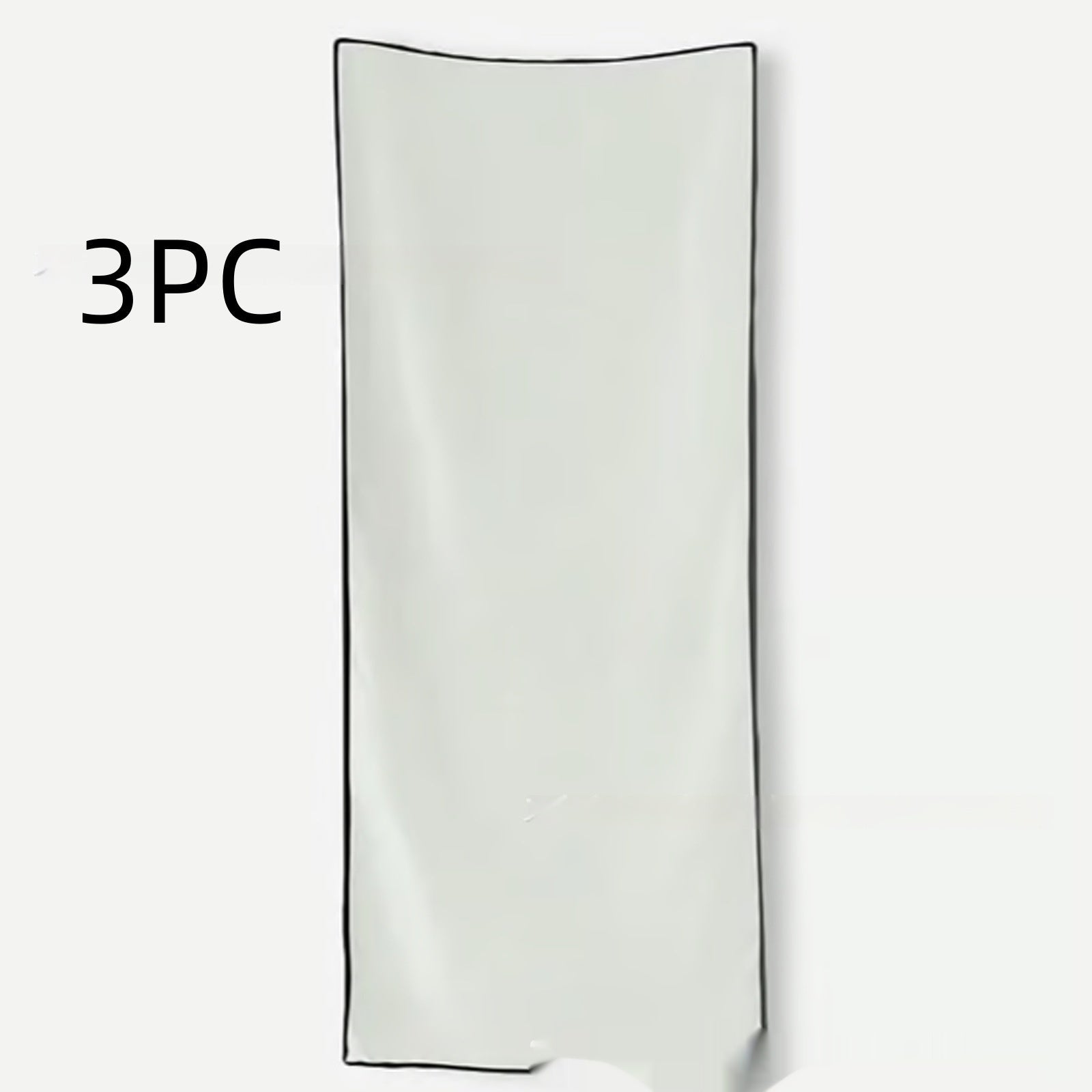 HKM-070355 Magnetic Nylon Bath Towel for Outdoor and Beach Use - Available in Black Gray, Army Green, and White