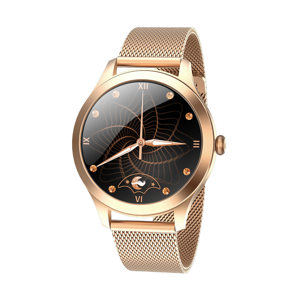 HKM-070611 Slim Women's Smart Watch with Fine Steel Strap - Stylish and Elegant Design