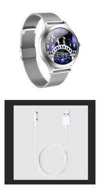 HKM-070611 Slim Women's Smart Watch with Fine Steel Strap - Stylish and Elegant Design