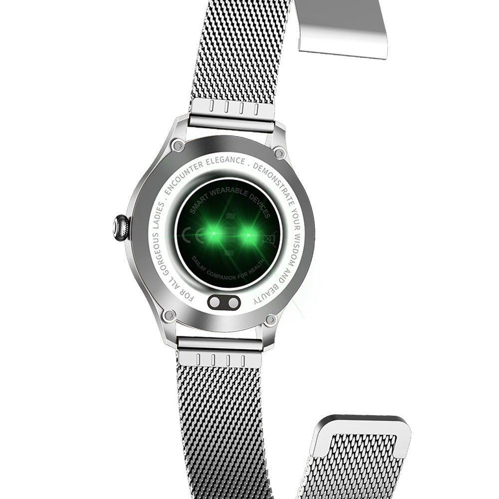 HKM-070611 Slim Women's Smart Watch with Fine Steel Strap - Stylish and Elegant Design