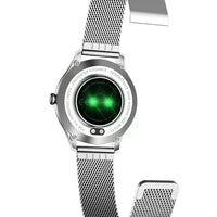 HKM-070611 Slim Women's Smart Watch with Fine Steel Strap - Stylish and Elegant Design