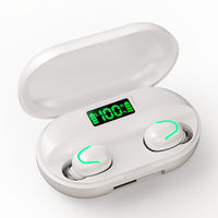 HKM-070675 Bluetooth 5.0 Wireless Stereo Headset with LED Digital Display and Voice Control