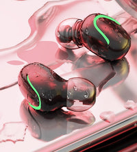 HKM-070675 Bluetooth 5.0 Wireless Stereo Headset with LED Digital Display and Voice Control