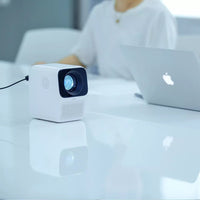 HKM-070803 Portable Mini Projector with 40-120 Inch Projection Size and Manual Keystone Correction