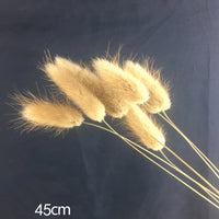 HKM-070867 Natural Dried Pampas Reed Wedding Bouquet with Assorted Grasses and Lotus Decorations