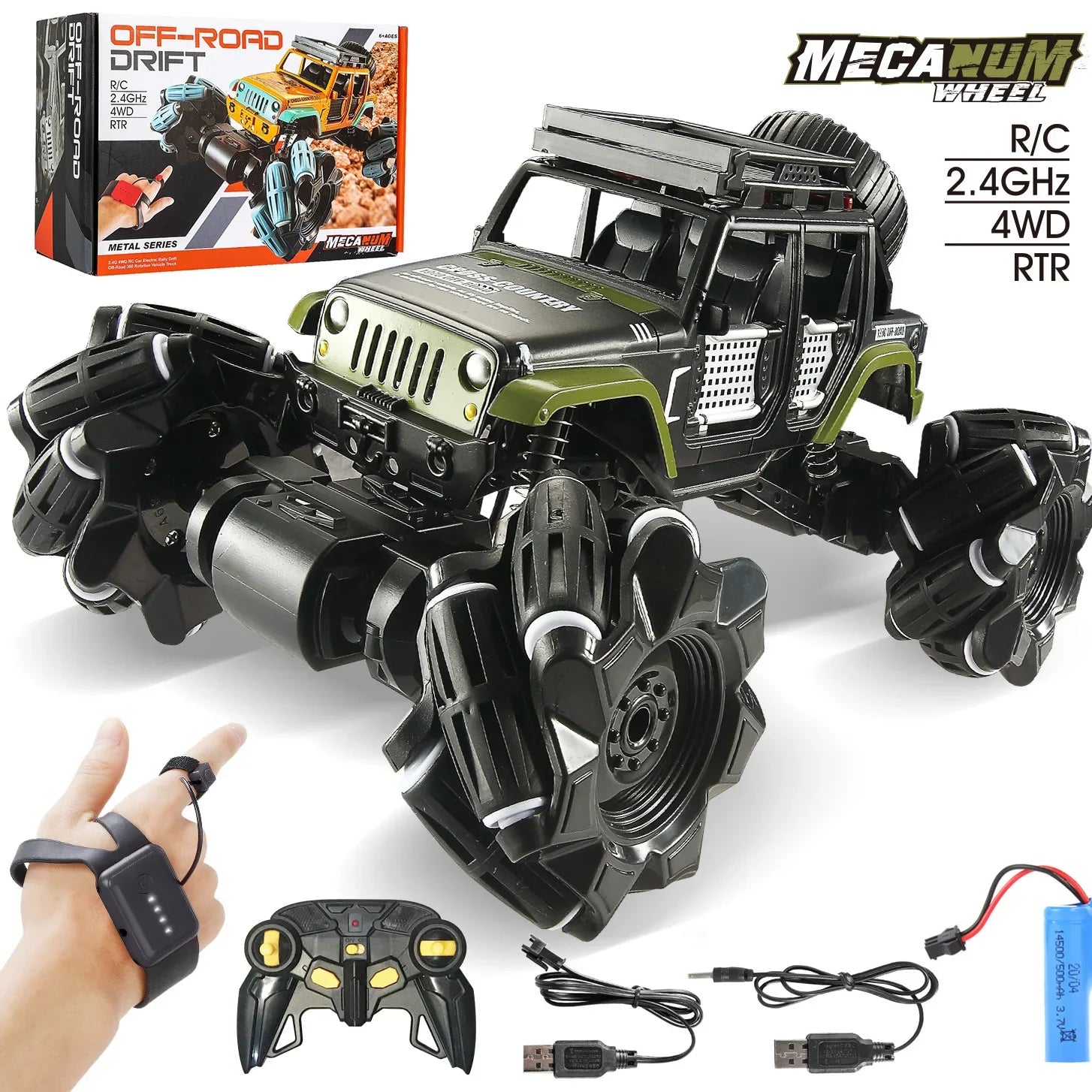 HKM-070931 1/18 Scale Electric Gesture-Controlled Off-Road Drift Car - Ready-to-Go RC Vehicle for All Ages