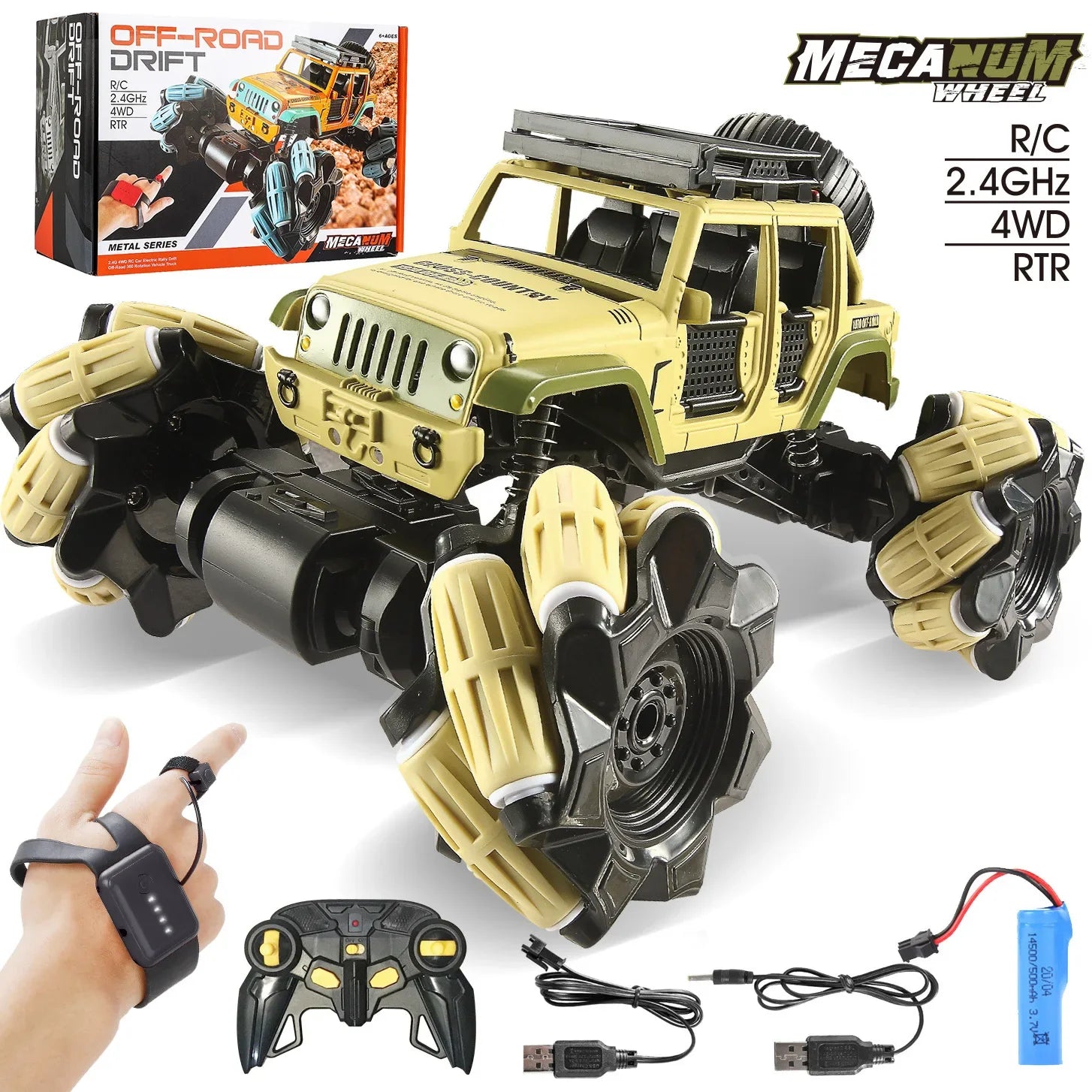 HKM-070931 1/18 Scale Electric Gesture-Controlled Off-Road Drift Car - Ready-to-Go RC Vehicle for All Ages