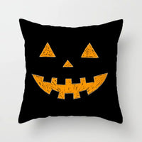 HKM-070931 Halloween Decorative Sofa Cushion Cover and Pillowcase, Peach Skin Fabric, Chemical Fiber Pattern, Cozy Home Accent