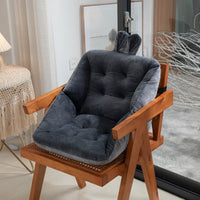 HKM-070995 Plush Solid Color Office Chair Cushion for Long Hours of Comfort