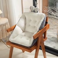 HKM-070995 Plush Solid Color Office Chair Cushion for Long Hours of Comfort