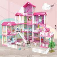HKM-071187 3D DIY Miniature Dollhouse Model with LED Light - Kids Furniture Craft Puzzle for Ages 6+